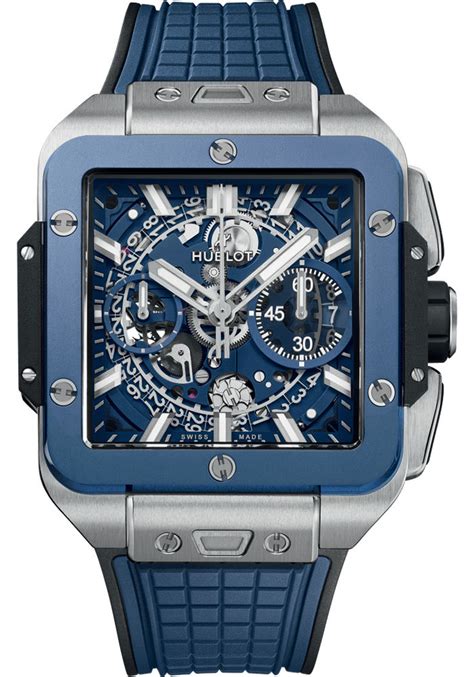 hublot square bang unico blue|Hublot big bang king older.